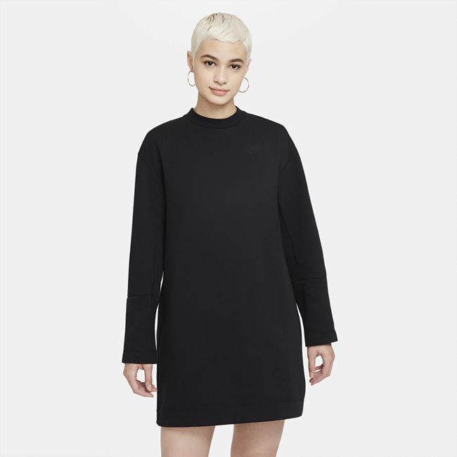 Sportswear Tech Fleece Women's Long-Sleeve Dress - Black