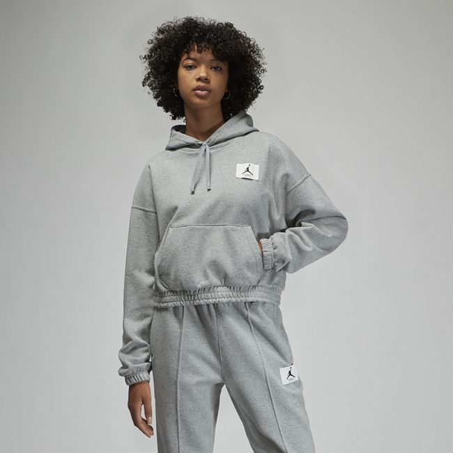 Jordan Essentials Women's Fleece Hoodie - Grey