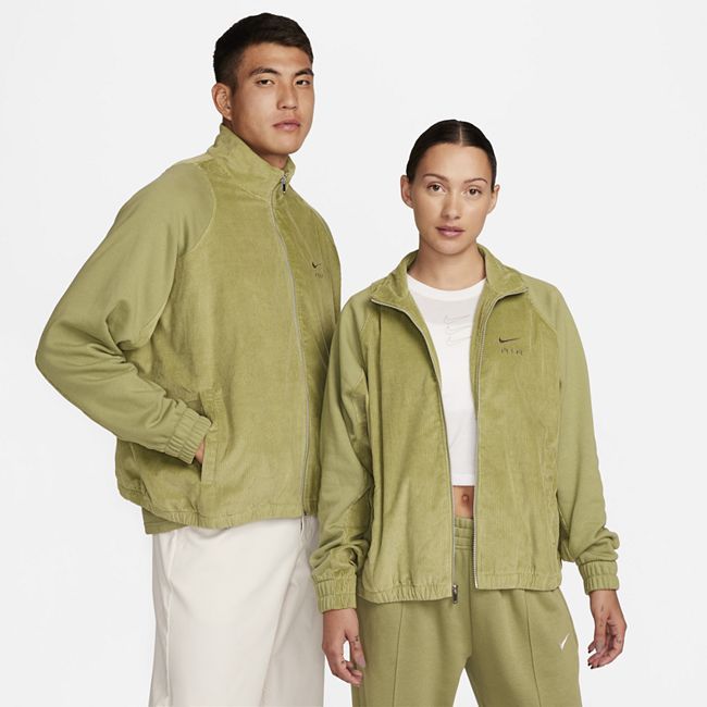 Air Women's Corduroy Fleece Full-Zip Jacket - Green