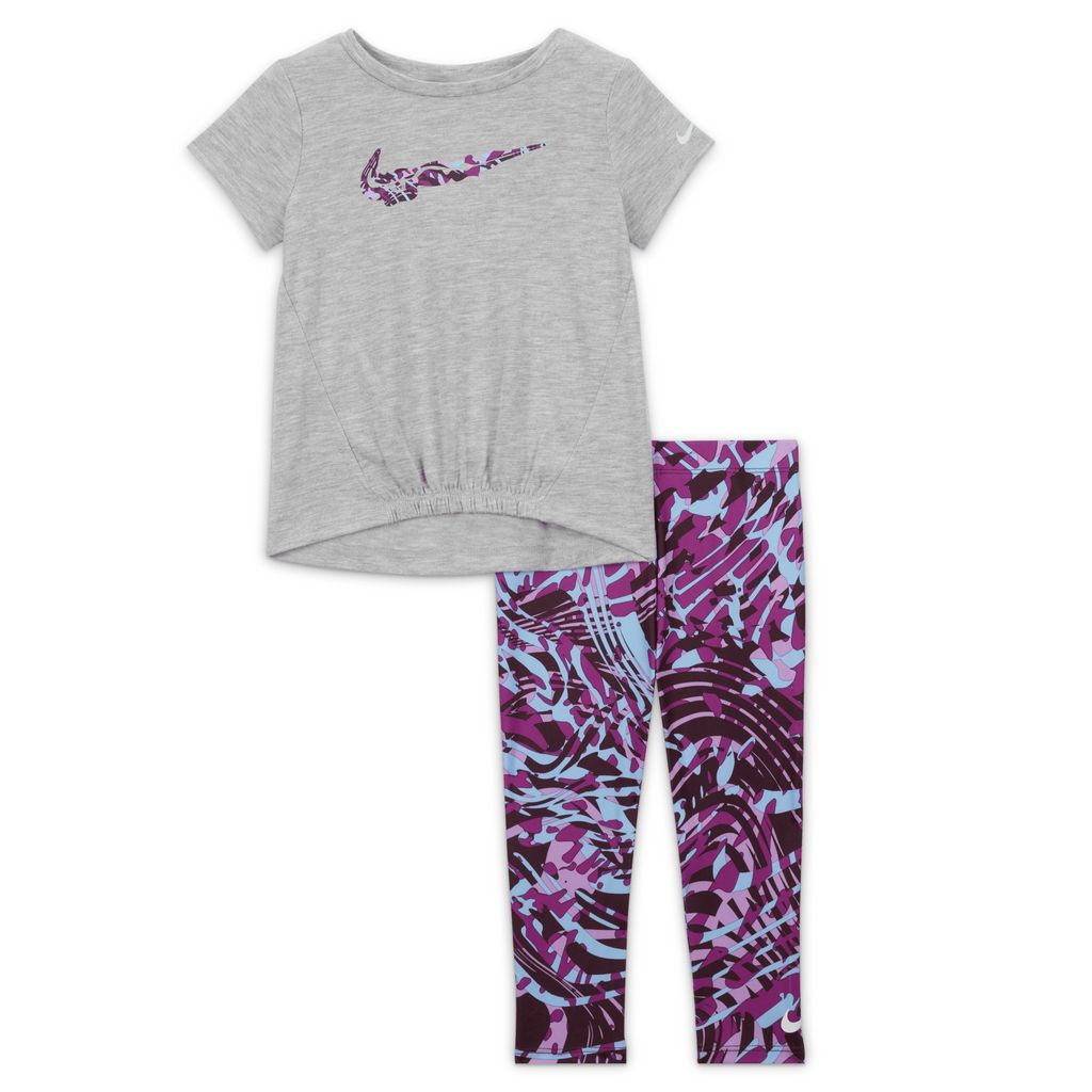 Dri-FIT Printed Leggings Set Baby (12–24M) Set - Purple - Polyester