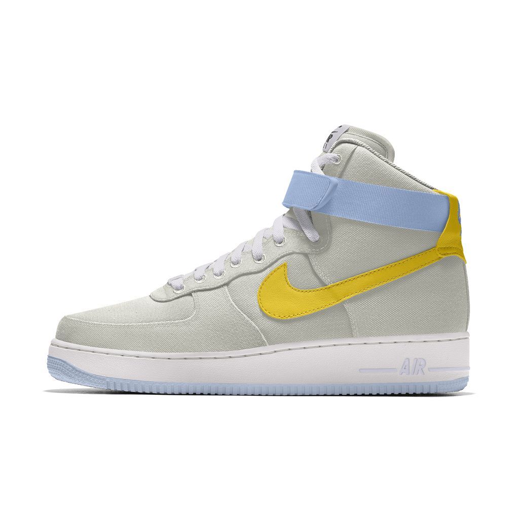 Air Force 1 High By You Women's Custom Shoes - Grey - Leather