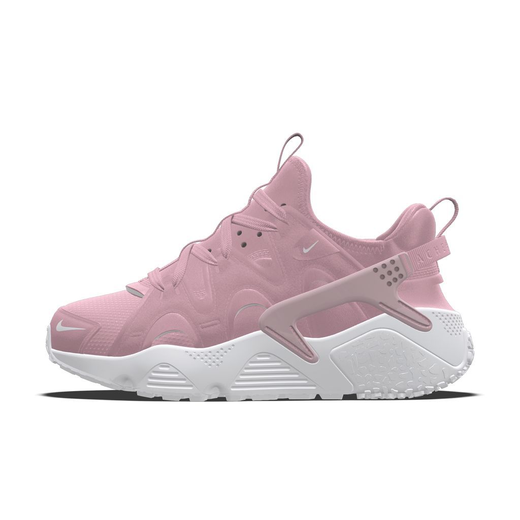Air Huarache Craft By You Custom Women's Shoes - Pink - Leather