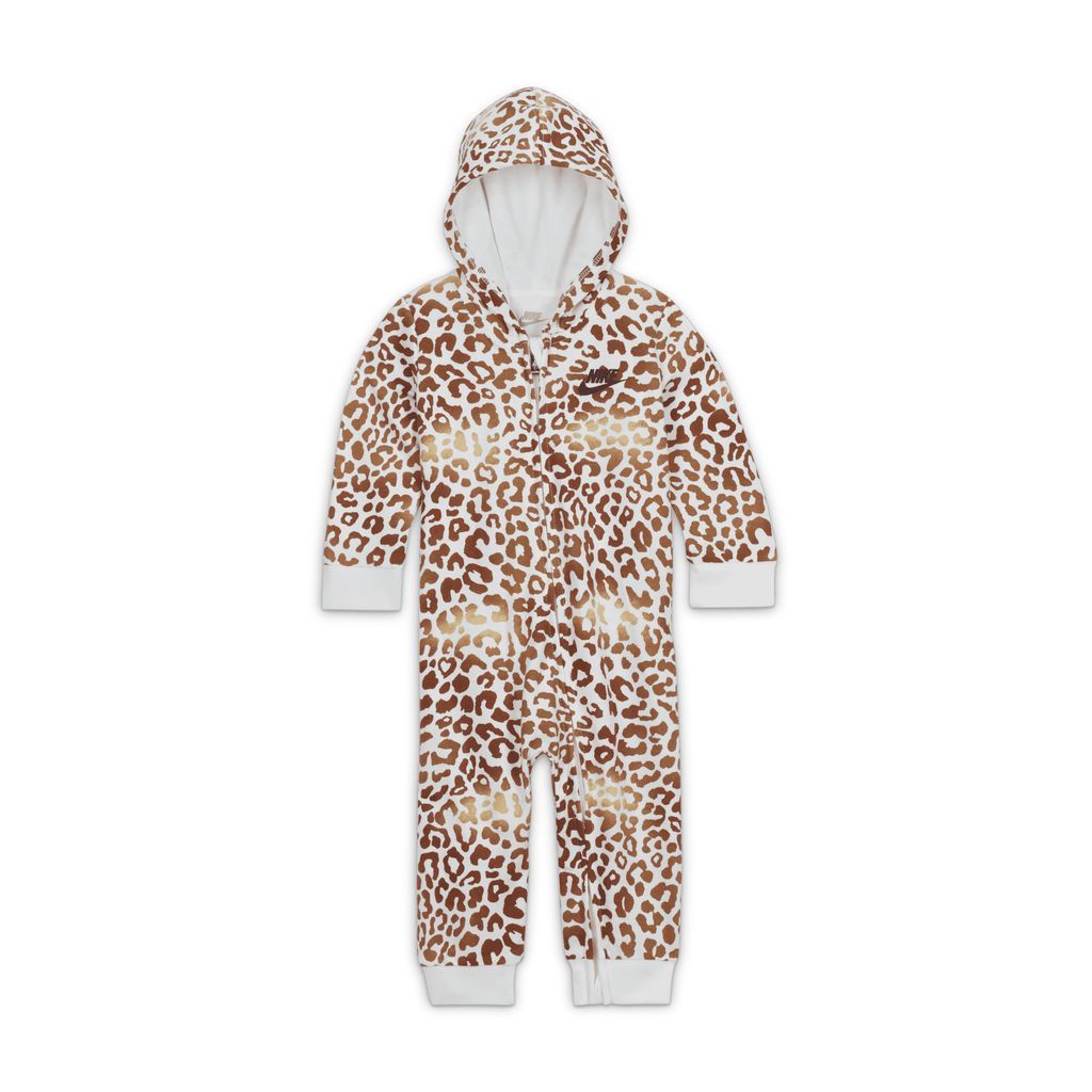 Hooded Printed Overalls Baby (3–⁠6M) Overalls - Brown - Polyester