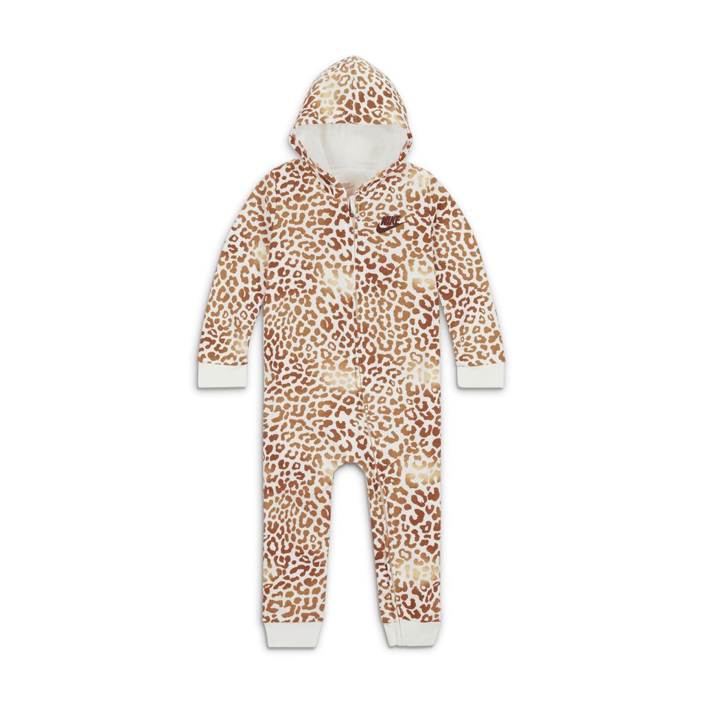 Hooded Printed Overalls Baby (12–⁠24M) Overalls - Brown - Polyester