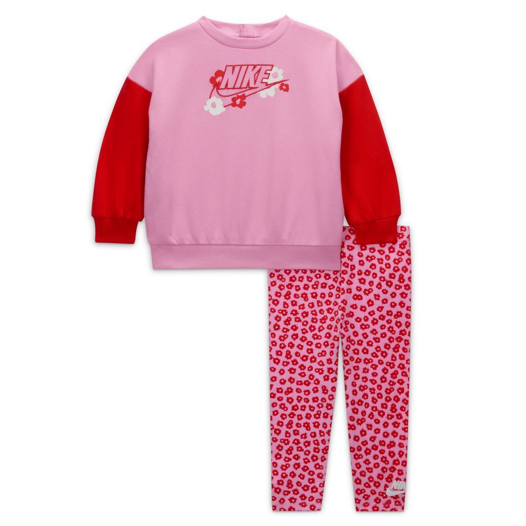 Floral Baby (12–24M) Leggings Set - Pink - Polyester