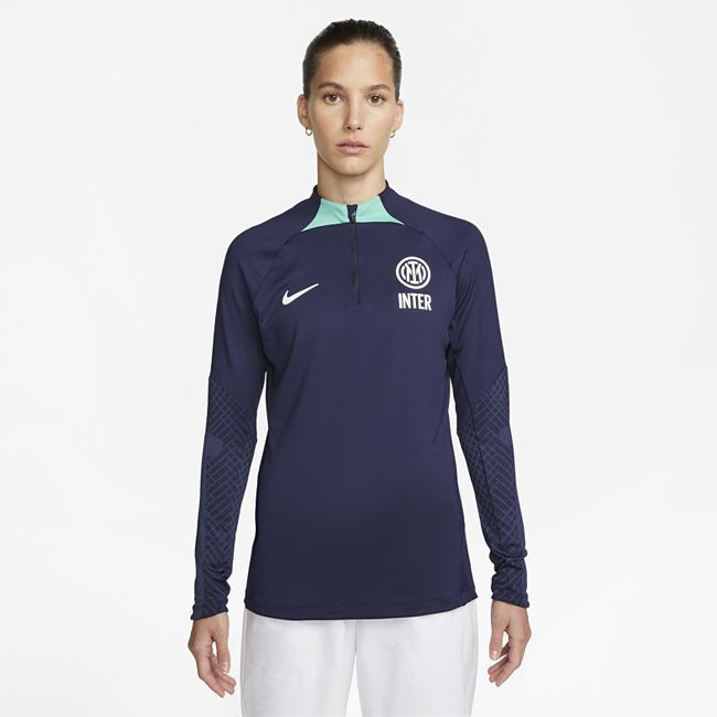 Inter Milan Strike Women's Nike Dri-FIT Knit Football Drill Top - Blue