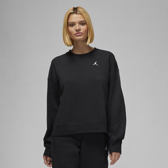 Jordan Brooklyn Women's Fleece Crew-Neck Sweatshirt - Black