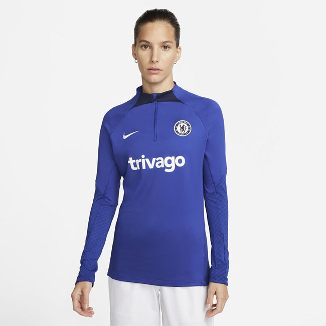 Chelsea F.C. Strike Women's Nike Dri-FIT Football Drill Top - Blue