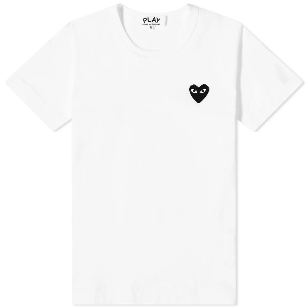 Comme des Garcons Play Women's Basic Logo T-Shirt White/Black