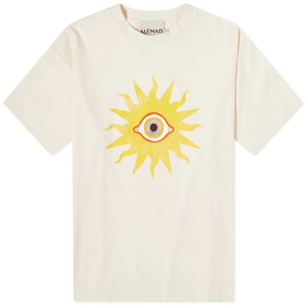 ALÉMAIS Lou Eye T-Shirt Cream/Multi