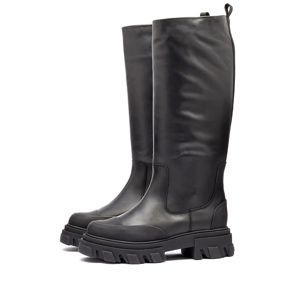 Women's Cleated High Tubular Boot Black