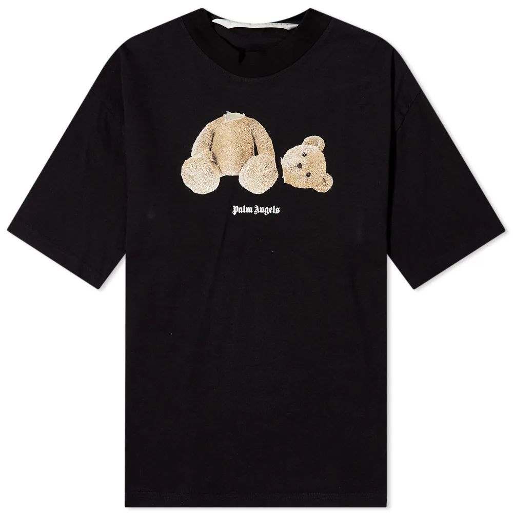 Women's Bear Loose T-Shirt Black/Brown