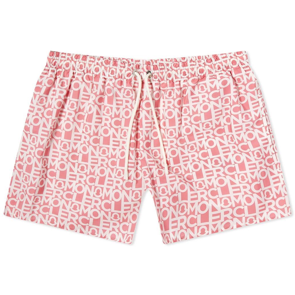 Women's All Over Logo Shorts Pink