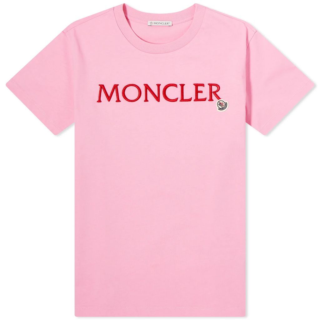 Women's T-Shirt With Large Logo Pink