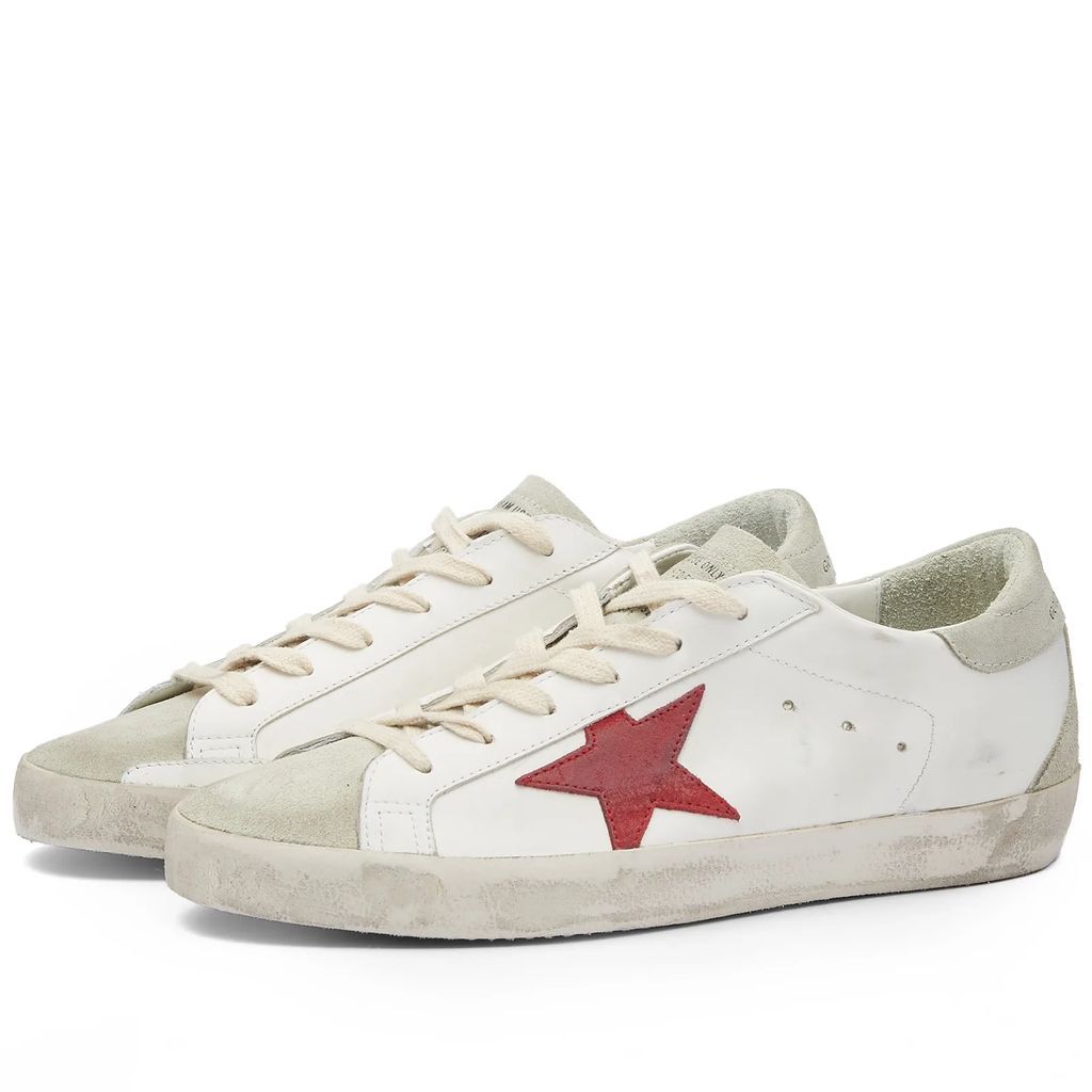 Women's Super Star Leather Sneaker White/Ice/Red