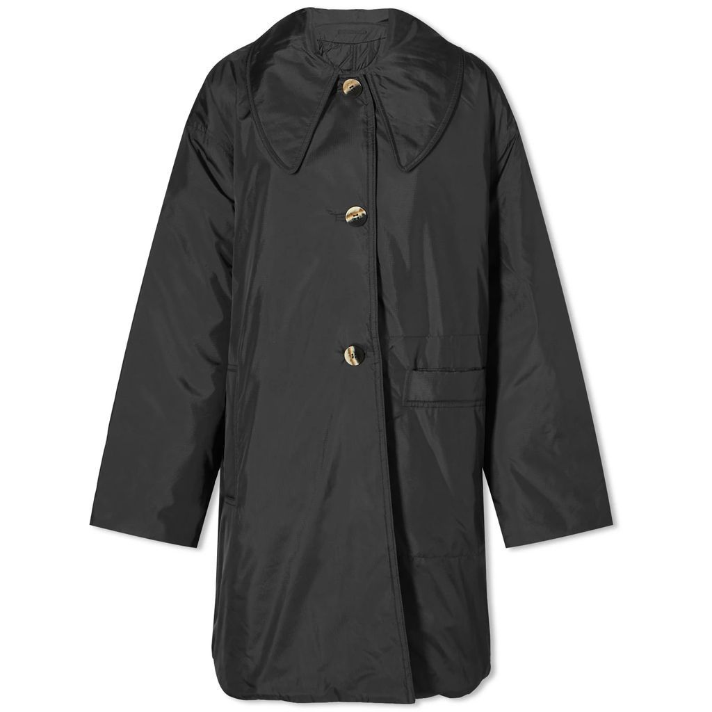 Women's Ripstop Quilt Reversible Coat Black