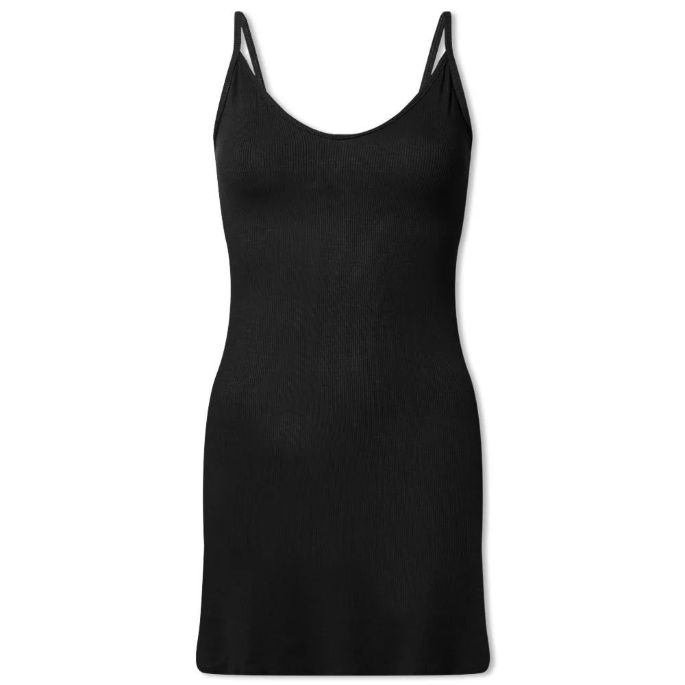 Women's Slip Rib Mini Dress Black