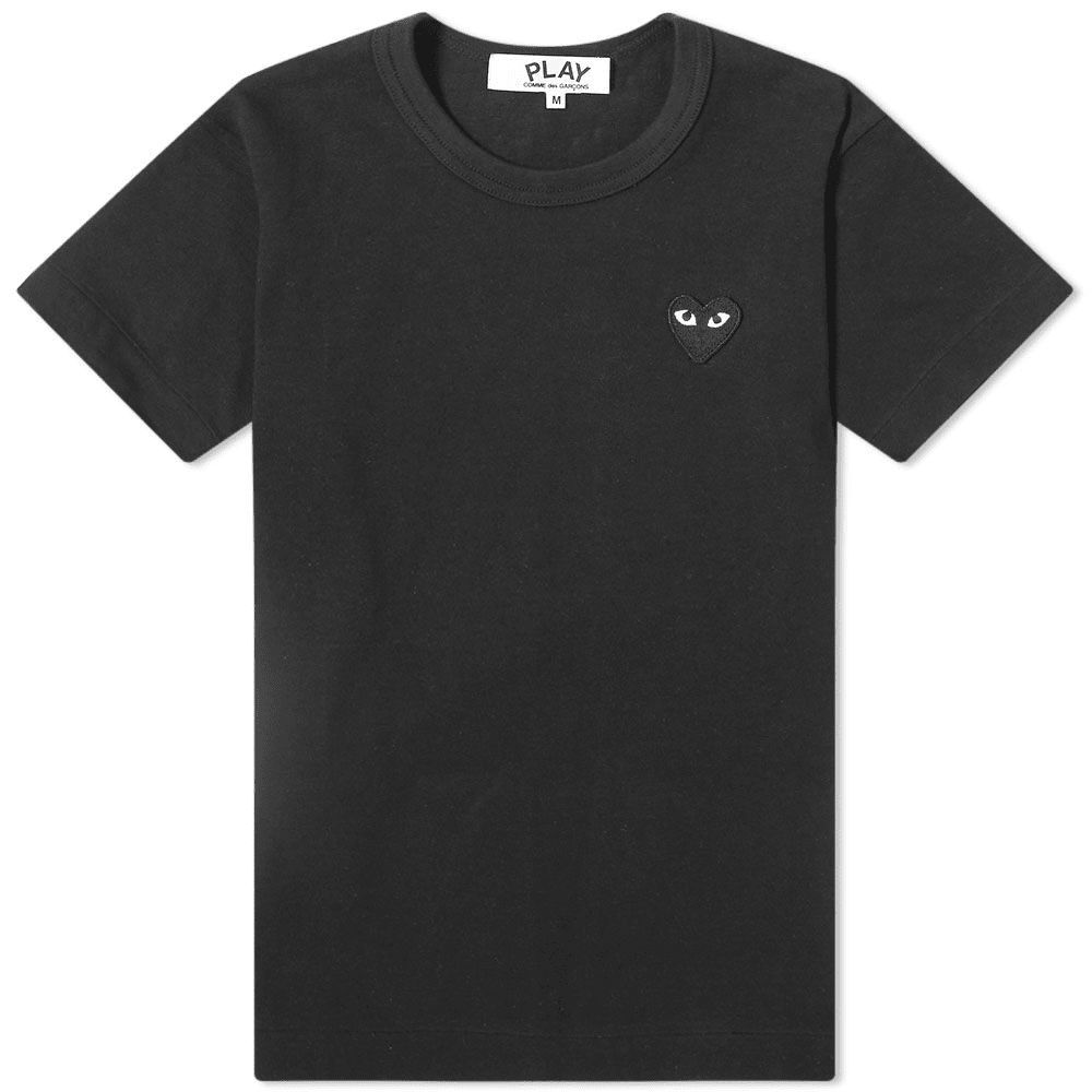 Comme des Garcons Play Women's Basic Logo T-Shirt Black/Black