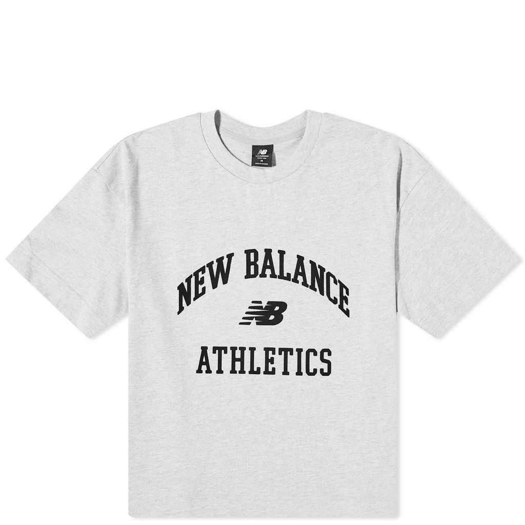 Women's Athletics Varsity Boxy T-Shirt Athletic Grey