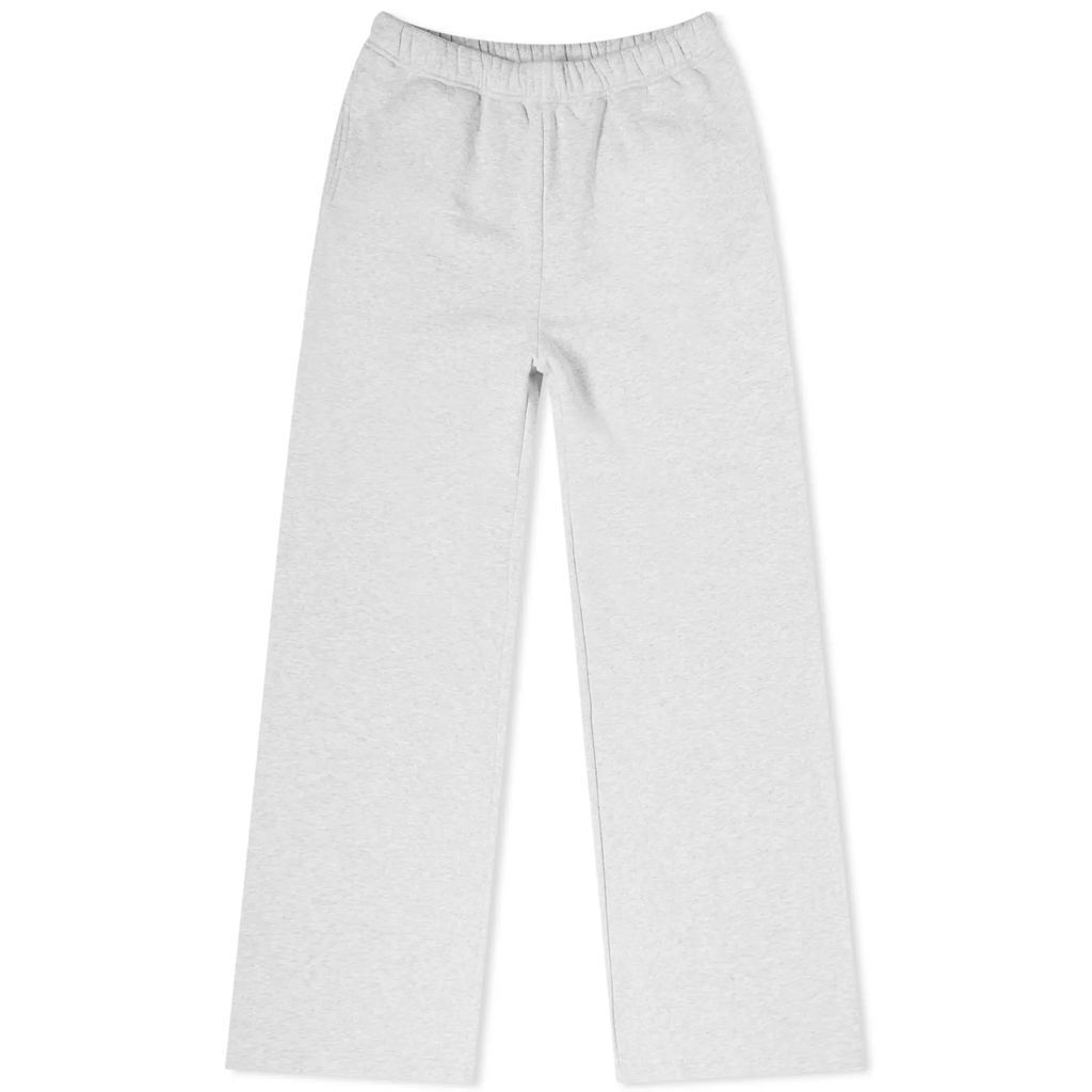 Women's Brushed Fleece Wide Leg Sweat Pants Grey