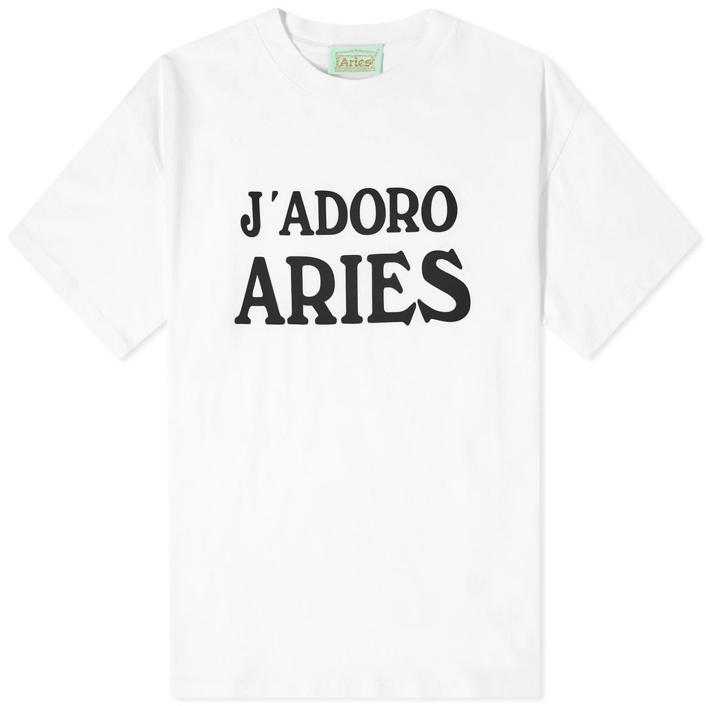 Women's J'Adoro Aries Women's SS T-Shirt White