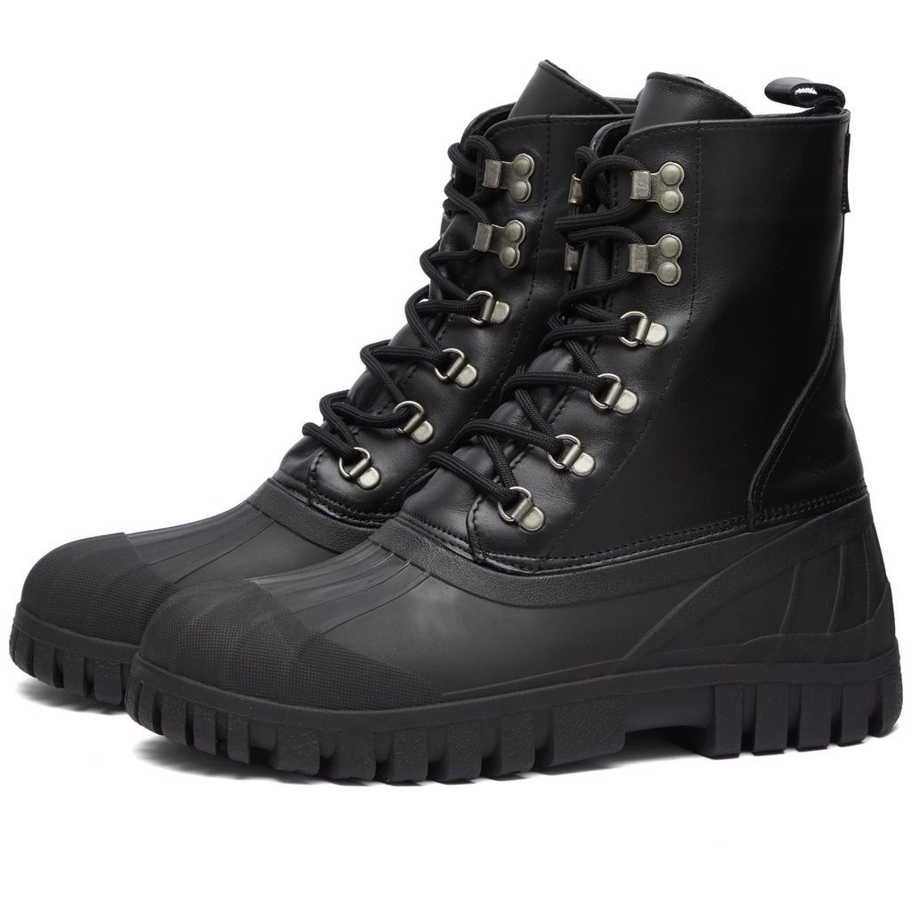 Women's Leather Patrol Boot Black