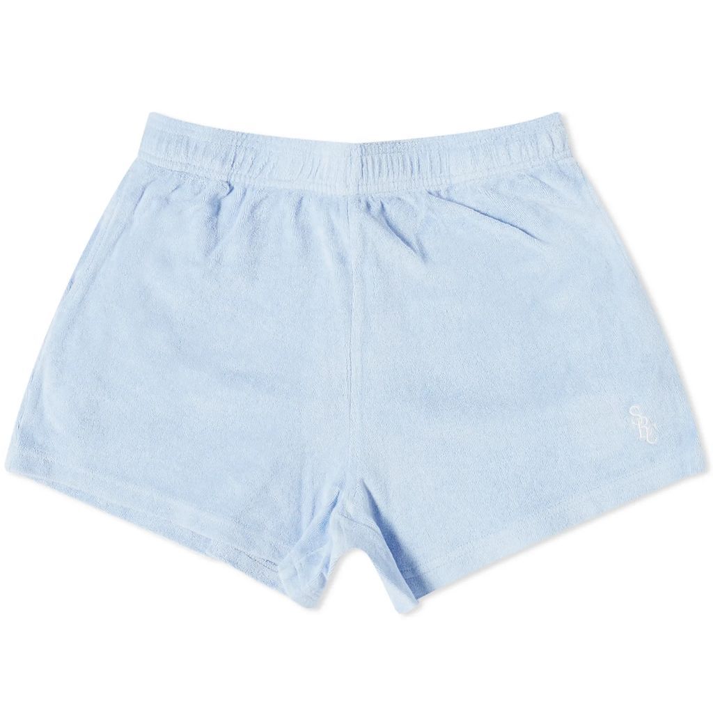 Women's SCR Terry Shorts Washed Hydrangea/White