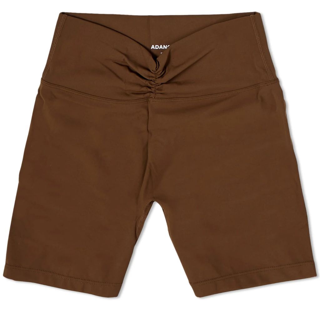Women's Ultimate Ruched Crop Shorts Chocolate Brown