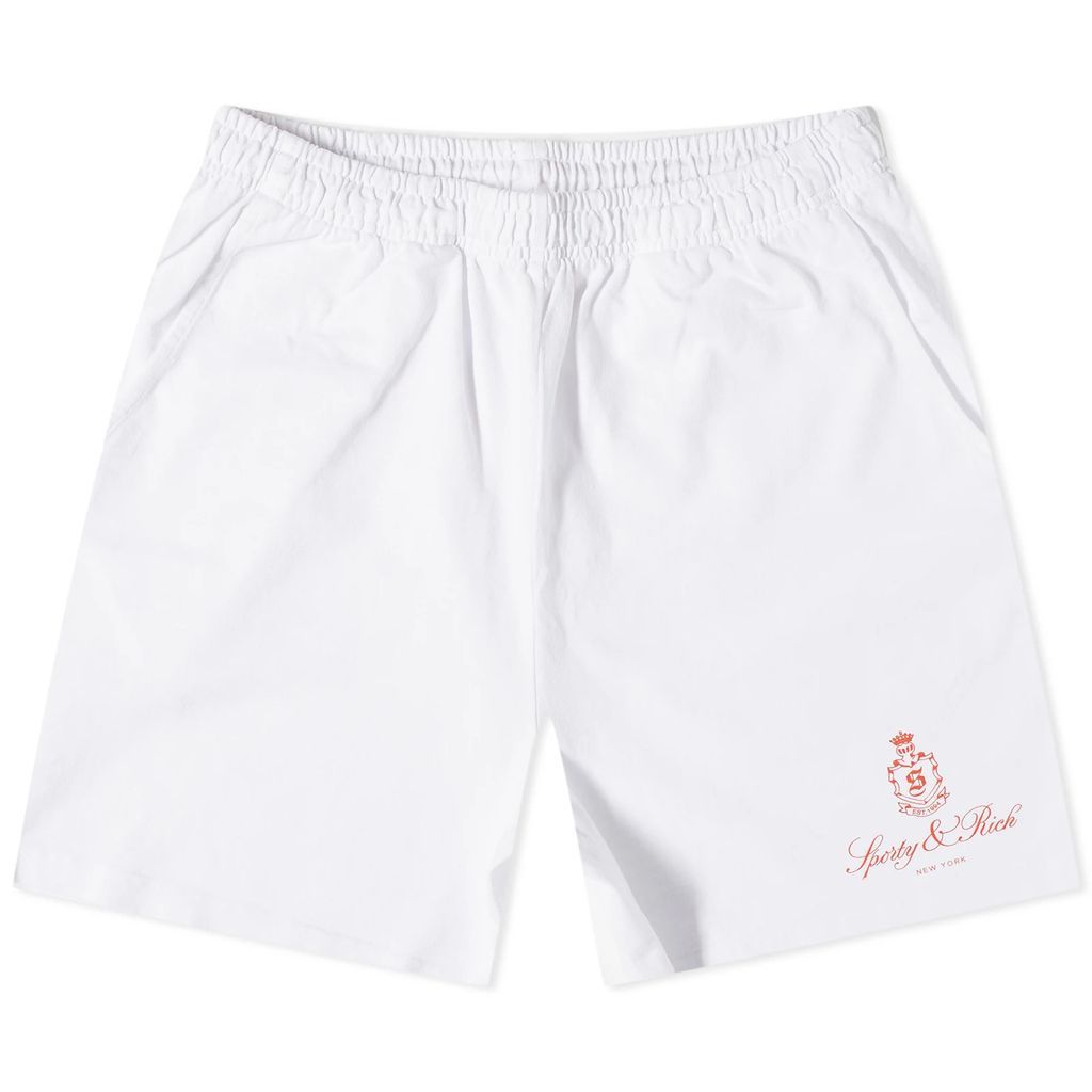 Women's Vendome Gym Shorts White/Cerise