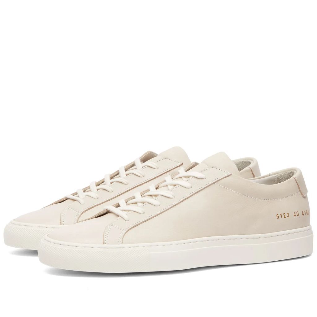 Women's Nubuck Leather Achilles Trainers Off White
