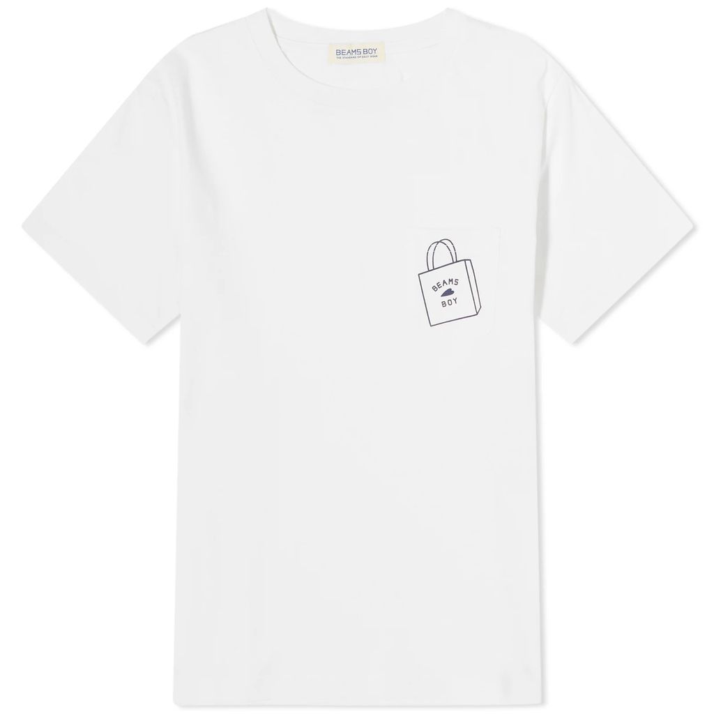 Women's BB Logo Pocket T-Shirt White