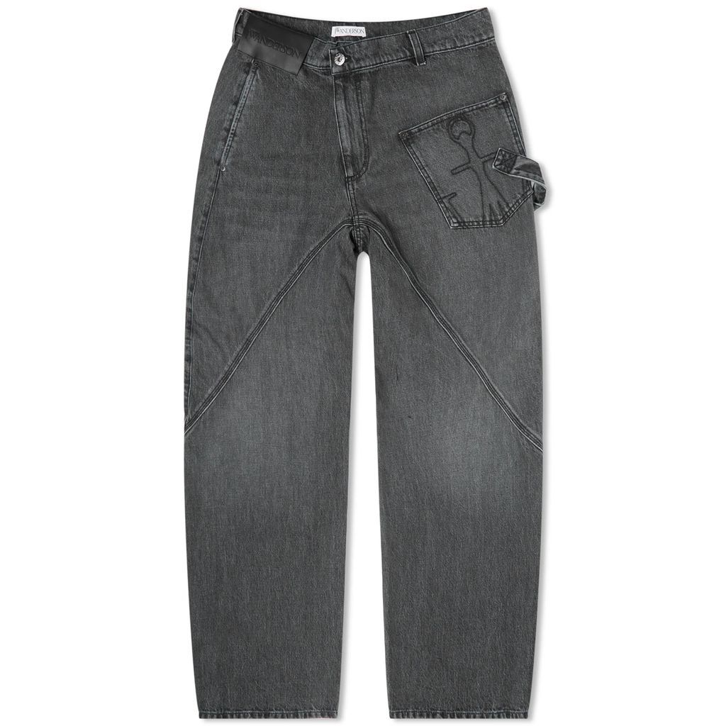 Women's Twisted Workwear Jeans Grey