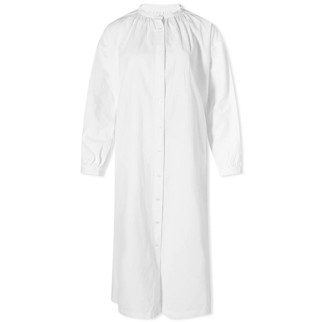 Women's OG Cotton Poplin Midi Shirt Dress White