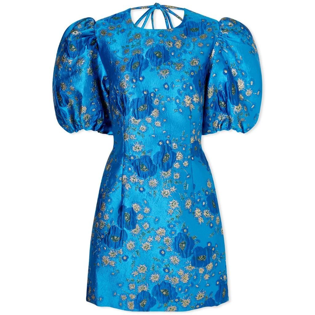 Women's Open Back Mini Dress Brilliant Blue