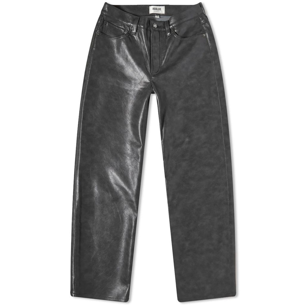 Women's Sloane Leather Look Jeans Black