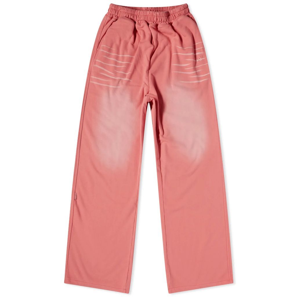 Women's Washed Wide Sweat Pant Pink