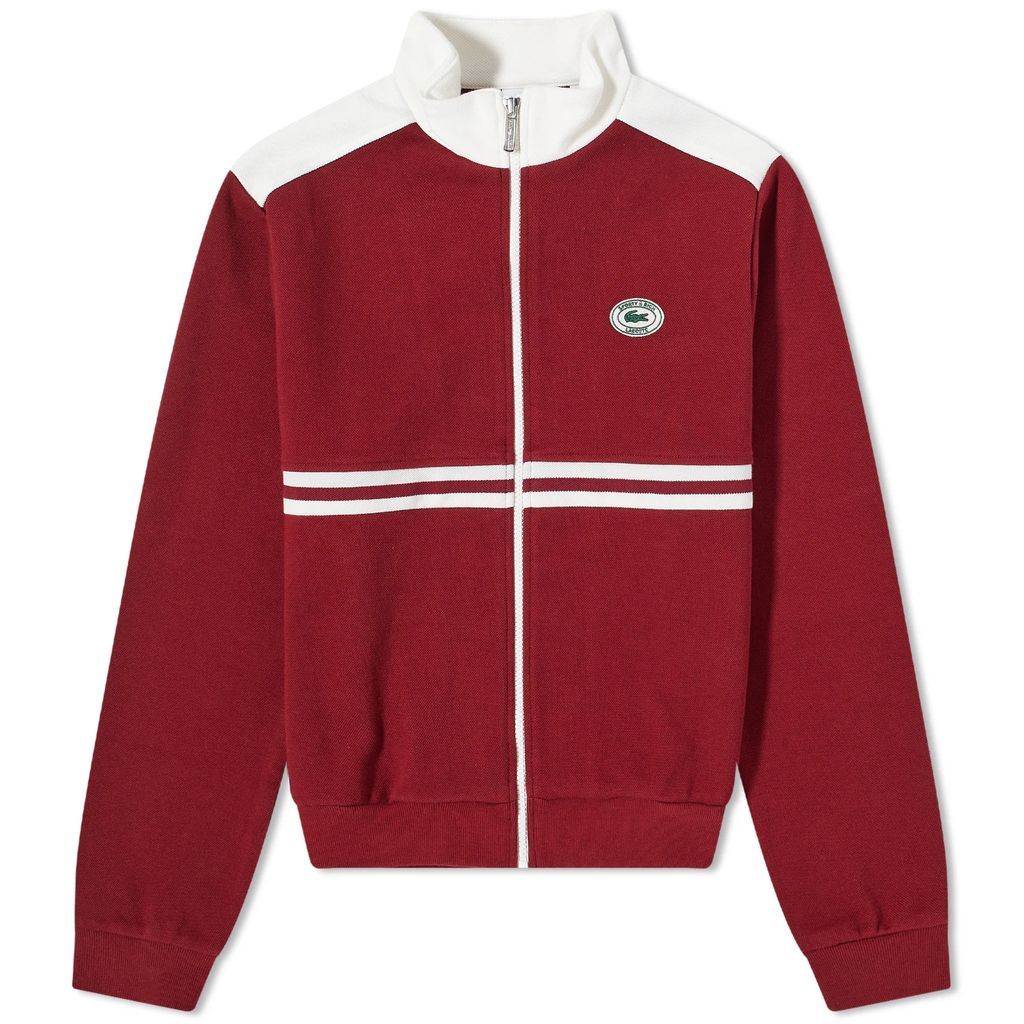 Women's x Lacoste Pique Track Jacket Pinot/Farine