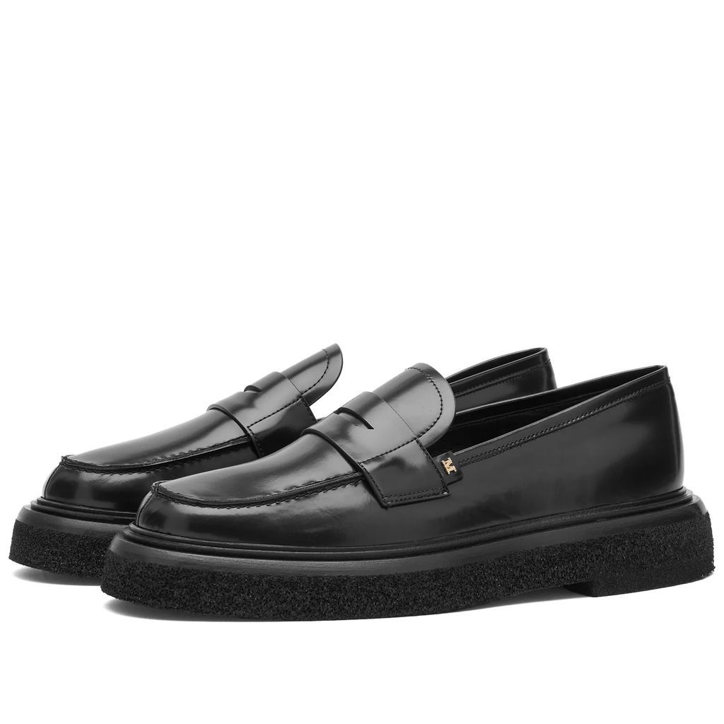 Women's Crepe Loafer Shoes Black