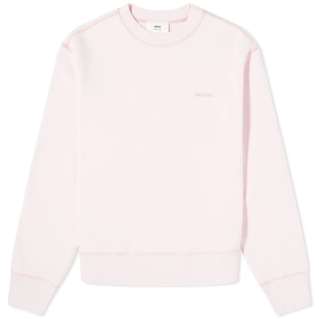 AMI Fade Out Logo Sweat Pink