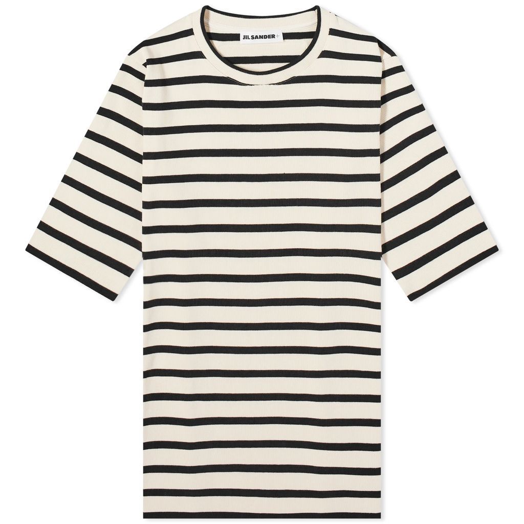 Women's Striped Logo T-Shirt Bluejay