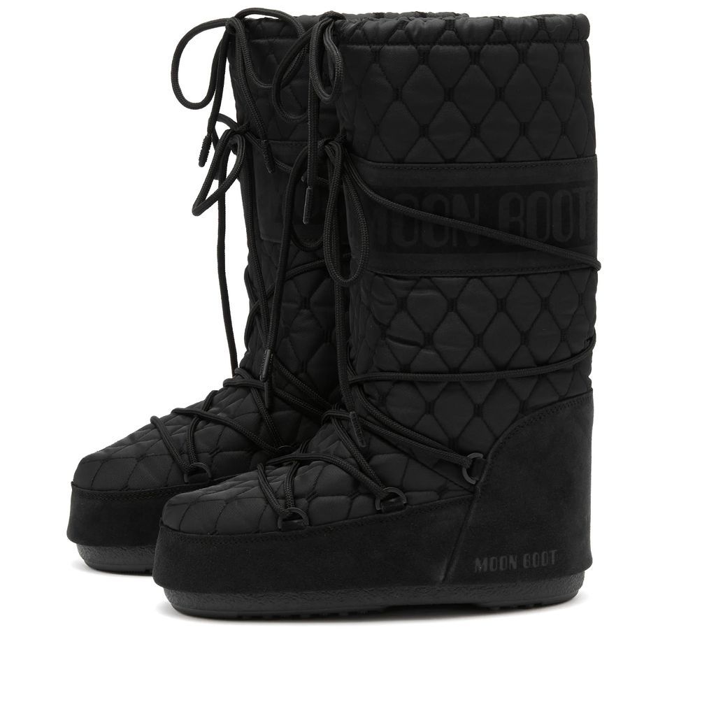 Women's Icon Quilted Boots Black