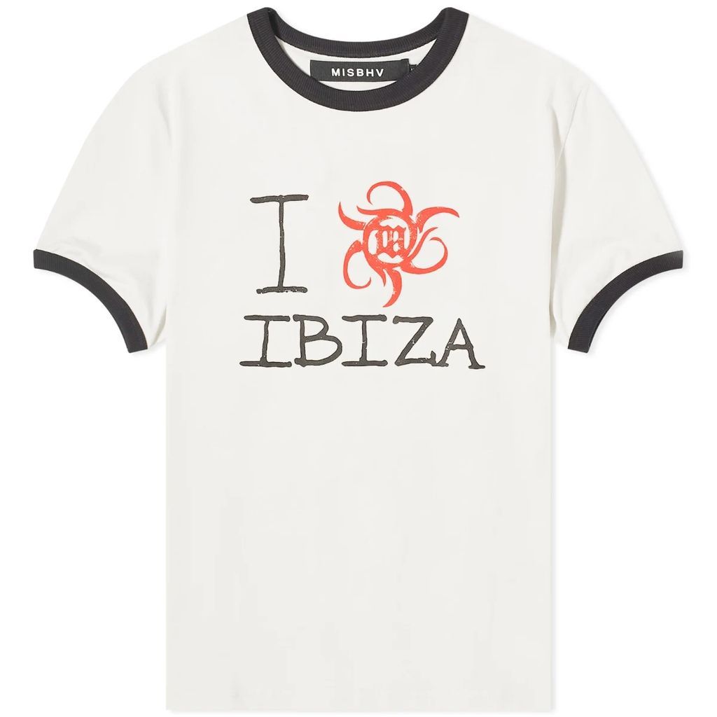 Women's I Love Ibiza T-Shirt Coconut