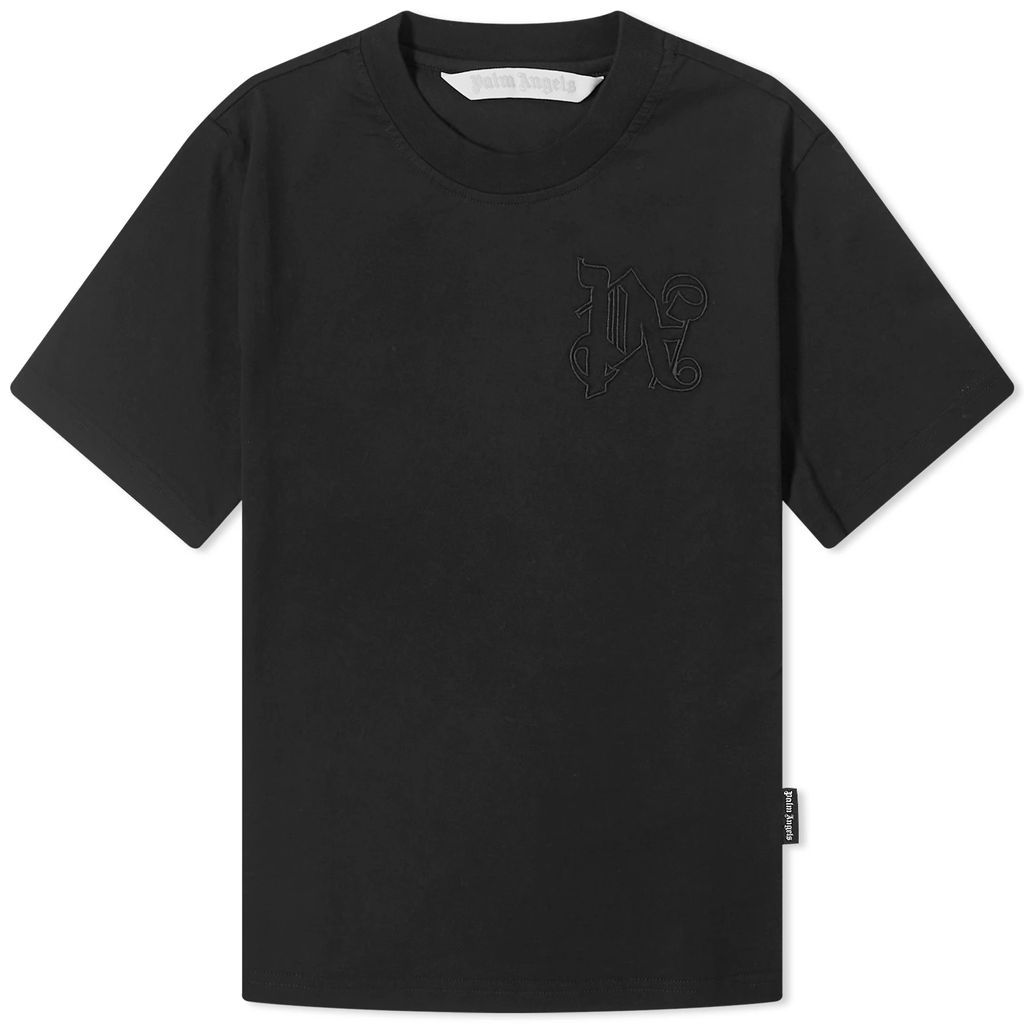 Women's Monogram Fitted T-Shirt Black