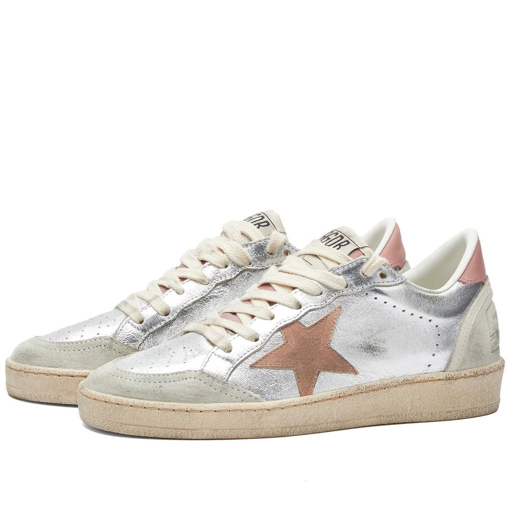 Women's Ball Star Leather Sneaker Silver/Ash Rose/Ice