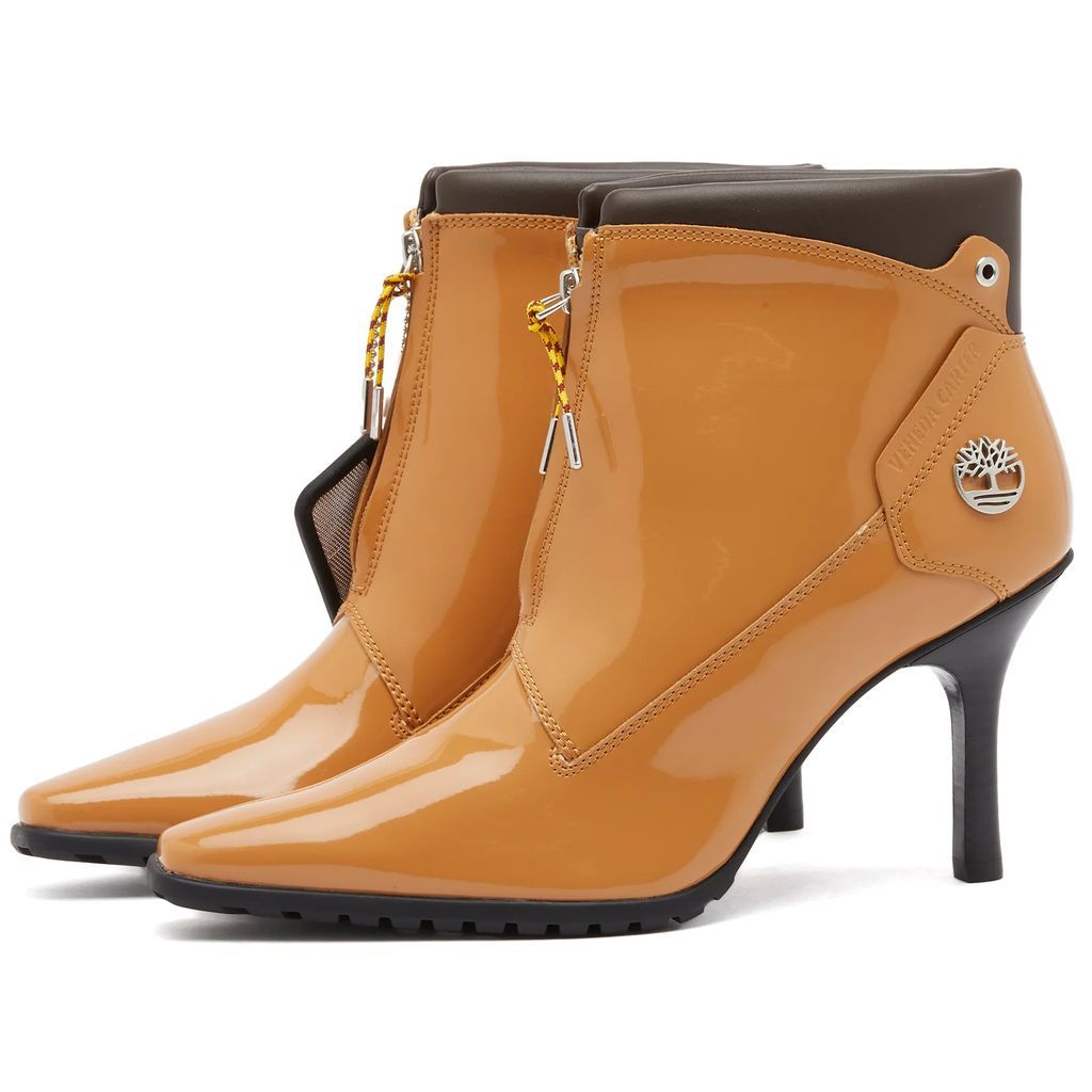 Women's x Veneda Carter Front Zip Heel Boot Wheat Patent