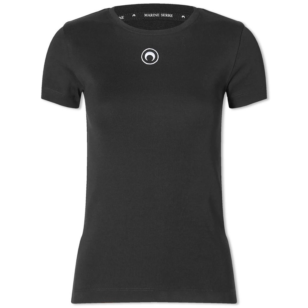Women's Organic Cotton Rib T-Shirt Black