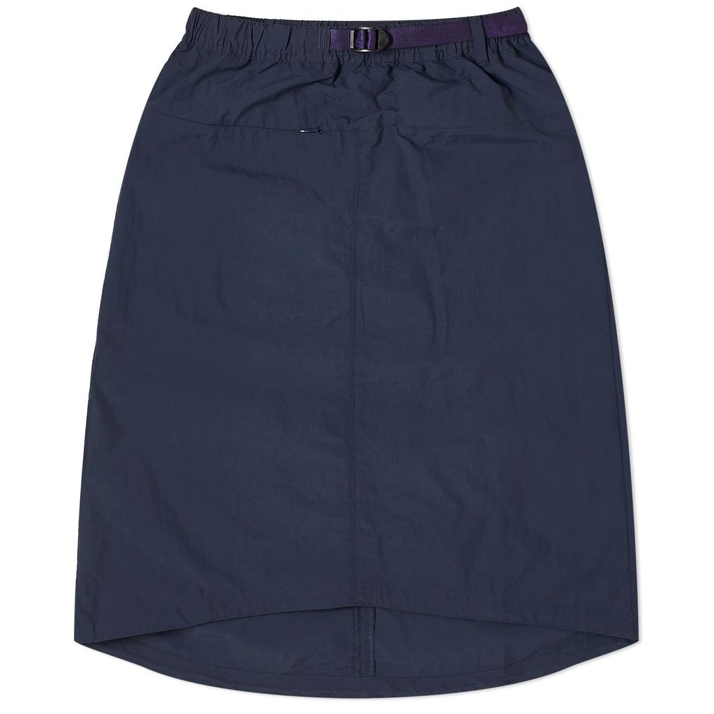 Women's Nylon Packable Midi Skirt Navy