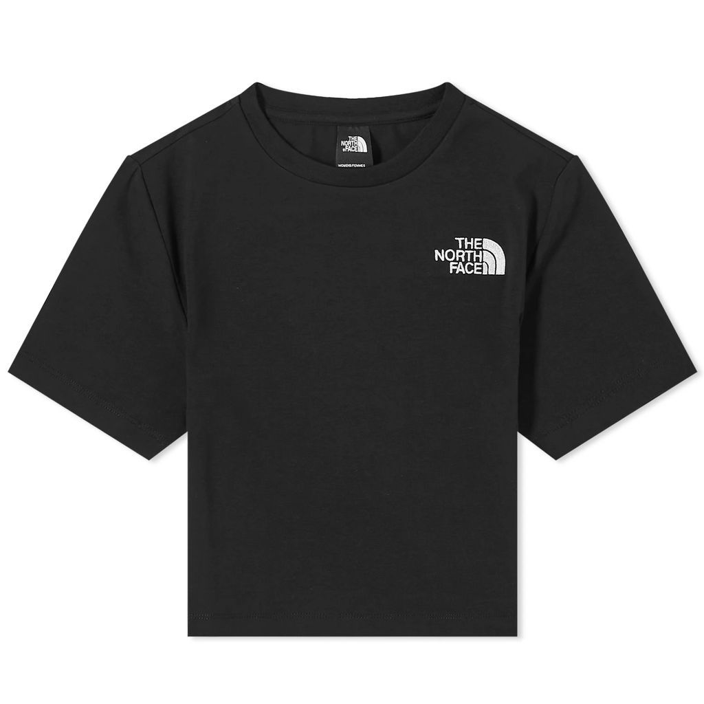 Women's Cropped Short Sleeve T-Shirt TNF Black