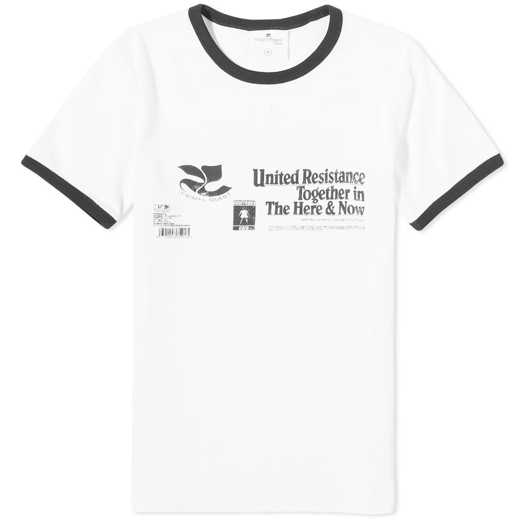 Resistance Contrast T-Shirt Heritage White/Black