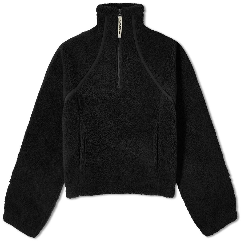 Women's Quarter Zip Fleece Black